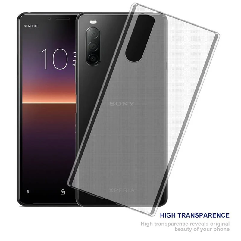 Cadorabo Hülle kompatibel mit Sony Xperia 10 II Schutzhülle aus flexiblem TPU Silikon