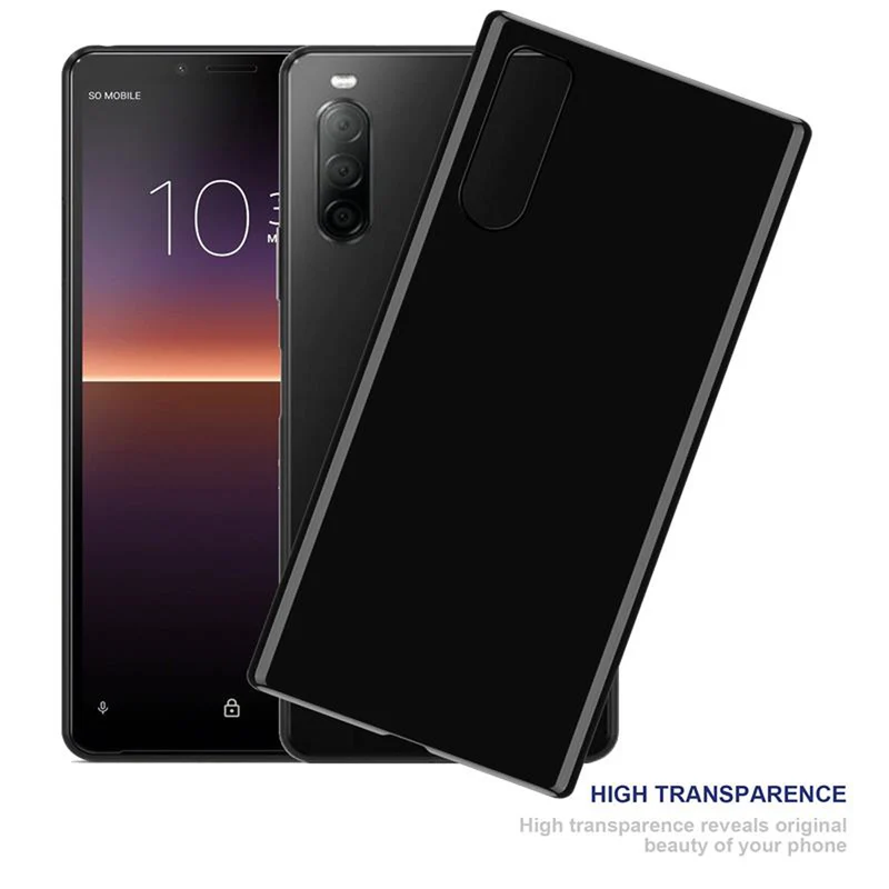 Cadorabo Hülle kompatibel mit Sony Xperia 10 II Schutzhülle aus flexiblem TPU Silikon