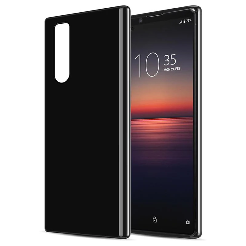 Cadorabo Hülle kompatibel mit Sony Xperia 1 II Schutzhülle aus flexiblem TPU Silikon