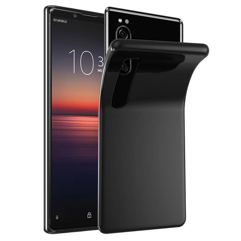 Cadorabo Hülle kompatibel mit Sony Xperia 1 II Schutzhülle aus flexiblem TPU Silikon