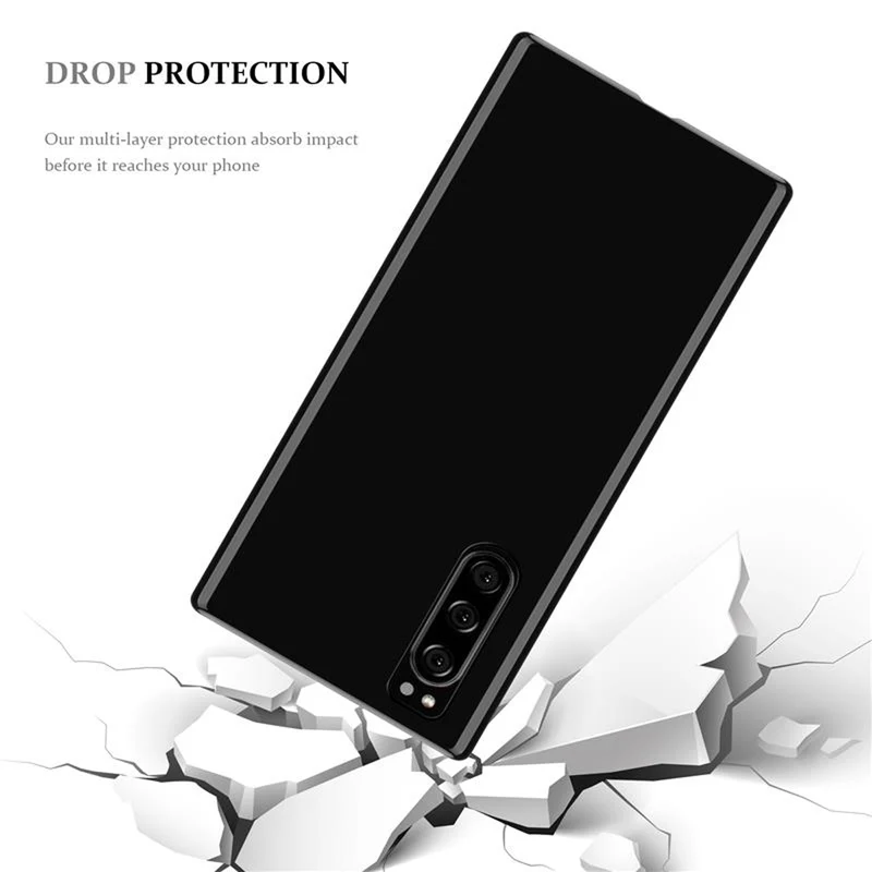 Cadorabo Hülle kompatibel mit Sony Xperia 1 II Schutzhülle aus flexiblem TPU Silikon