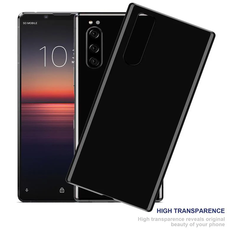 Cadorabo Hülle kompatibel mit Sony Xperia 1 II Schutzhülle aus flexiblem TPU Silikon