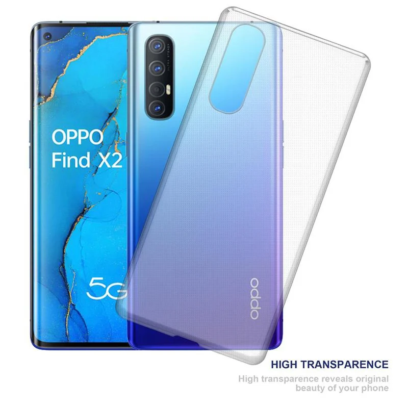 Cadorabo Hülle kompatibel mit Oppo FIND X2 NEO Schutzhülle aus flexiblem TPU Silikon