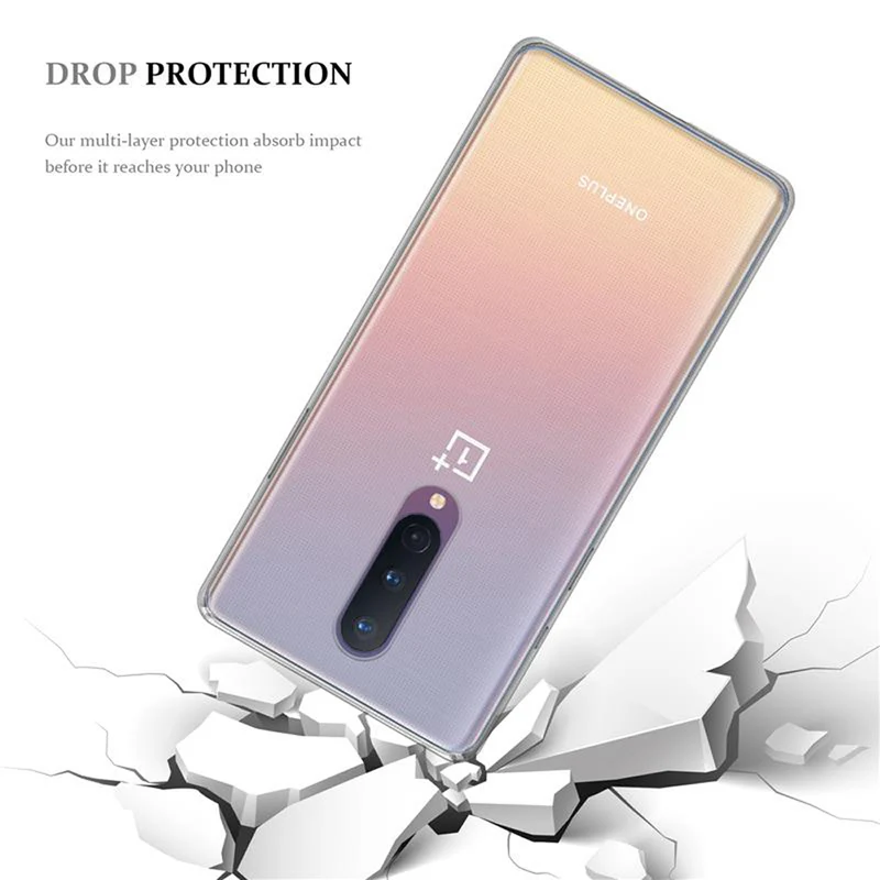 Cadorabo Hülle kompatibel mit OnePlus 8 ULTRA Schutzhülle aus flexiblem TPU Silikon