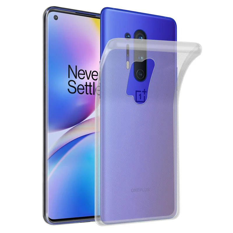 Cadorabo Hülle kompatibel mit OnePlus 8 PRO Schutzhülle aus flexiblem TPU Silikon