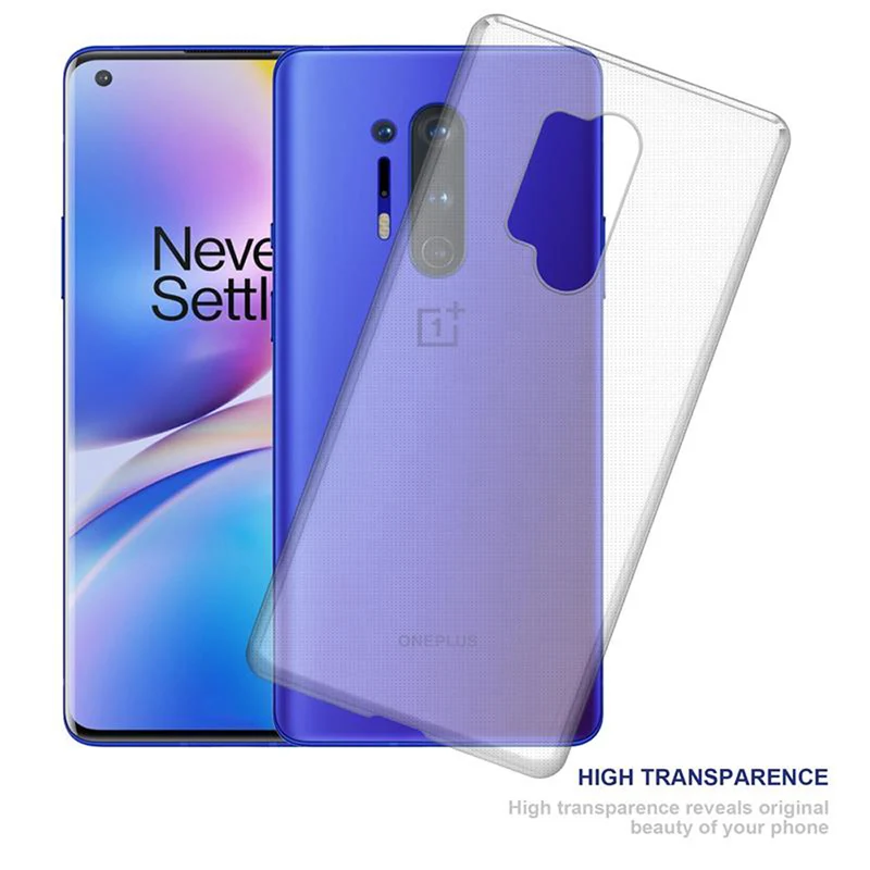 Cadorabo Hülle kompatibel mit OnePlus 8 PRO Schutzhülle aus flexiblem TPU Silikon