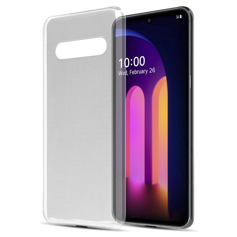 Cadorabo Hülle kompatibel mit LG V60 ThinQ Schutzhülle aus flexiblem TPU Silikon