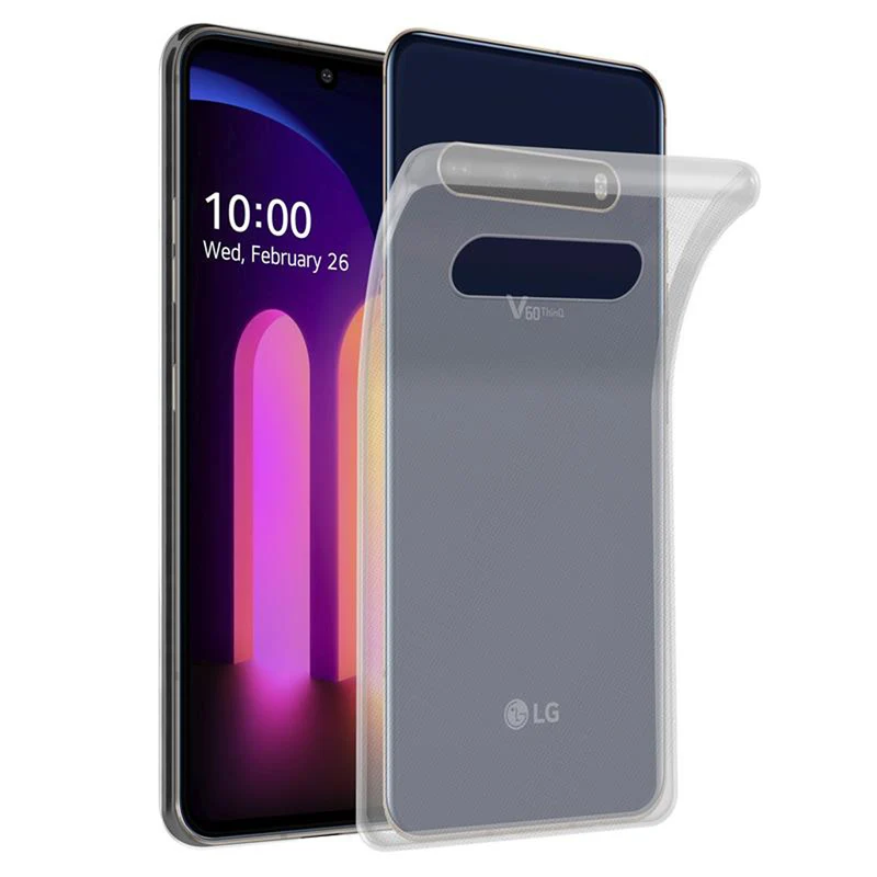 Cadorabo Hülle kompatibel mit LG V60 ThinQ Schutzhülle aus flexiblem TPU Silikon