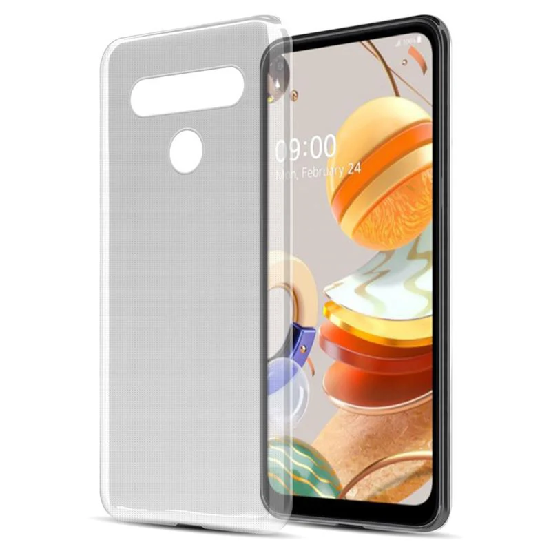 Cadorabo Hülle kompatibel mit LG K61 Schutzhülle aus flexiblem TPU Silikon
