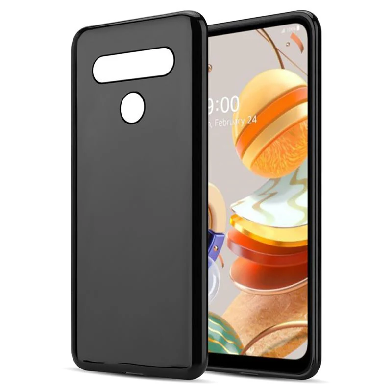 Cadorabo Hülle kompatibel mit LG K61 Schutzhülle aus flexiblem TPU Silikon