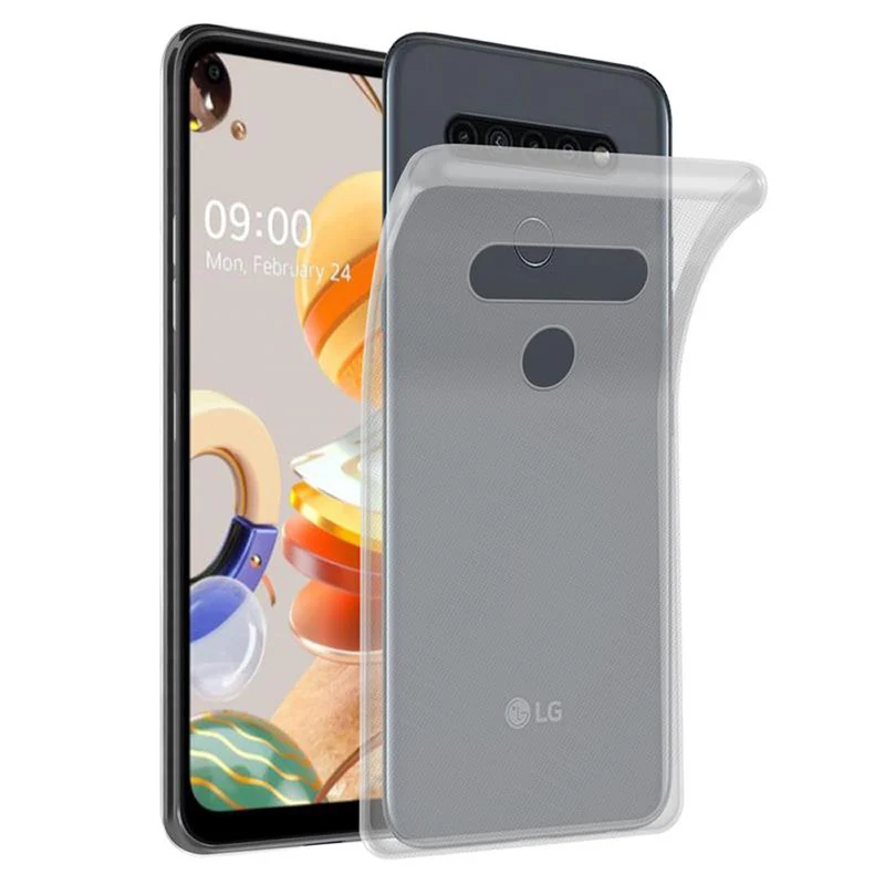 Cadorabo Hülle kompatibel mit LG K61 Schutzhülle aus flexiblem TPU Silikon