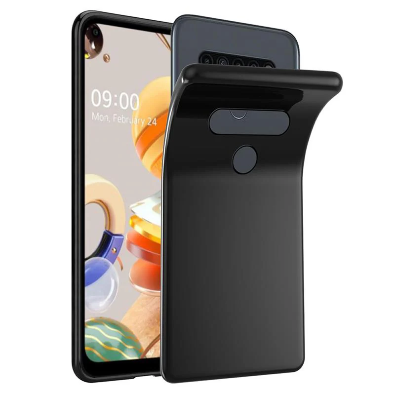 Cadorabo Hülle kompatibel mit LG K61 Schutzhülle aus flexiblem TPU Silikon