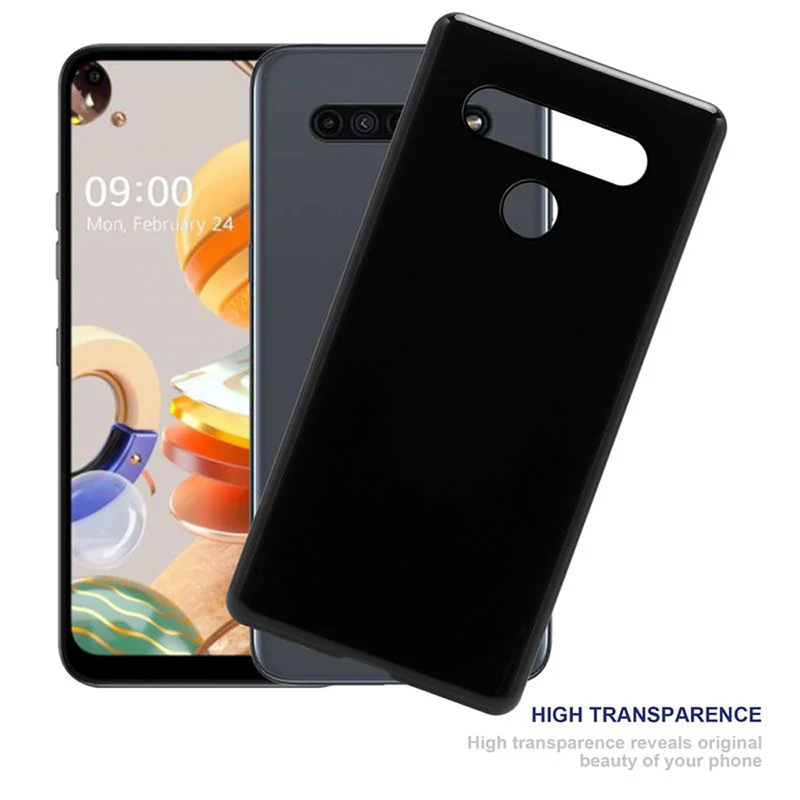 Cadorabo Hülle kompatibel mit LG K61 Schutzhülle aus flexiblem TPU Silikon