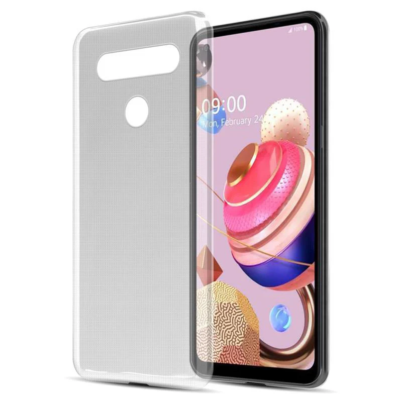 Cadorabo Hülle kompatibel mit LG K50S Schutzhülle aus flexiblem TPU Silikon