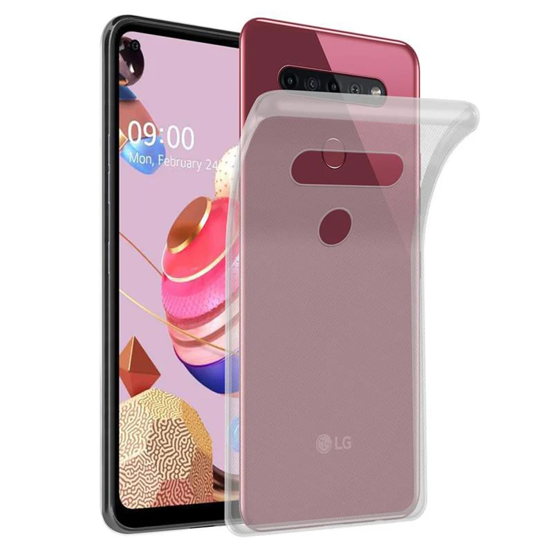 Cadorabo Hülle kompatibel mit LG K50S Schutzhülle aus flexiblem TPU Silikon