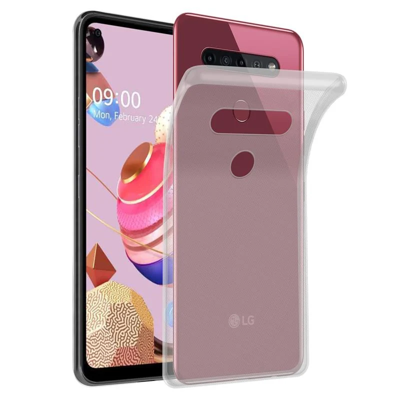 Cadorabo Hülle kompatibel mit LG K50S Schutzhülle aus flexiblem TPU Silikon