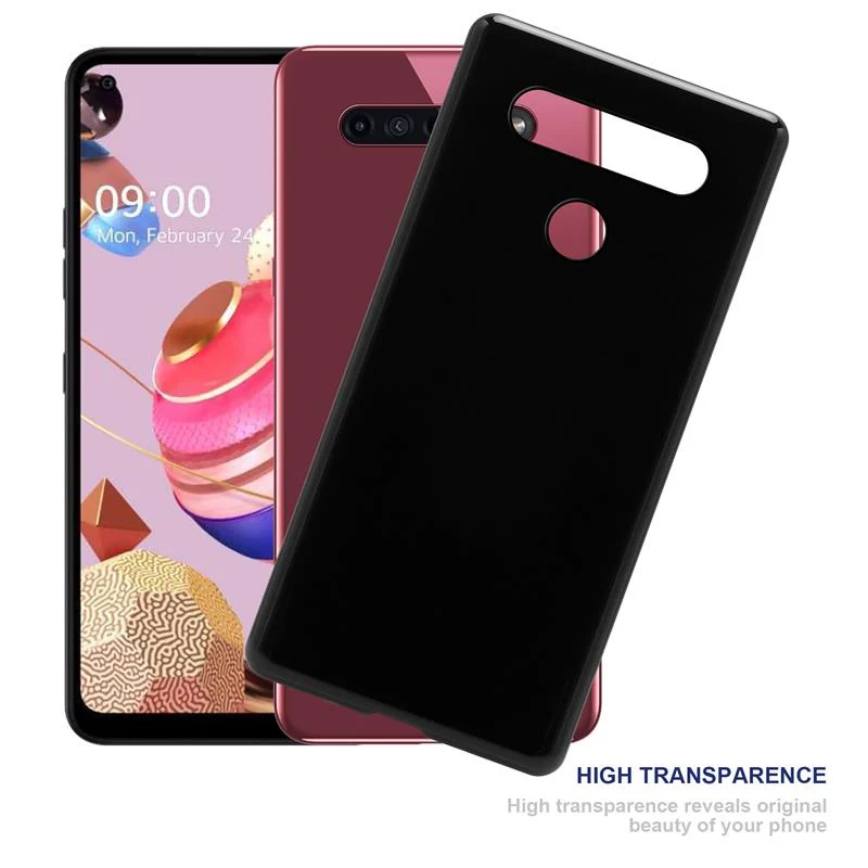 Cadorabo Hülle kompatibel mit LG K50S Schutzhülle aus flexiblem TPU Silikon