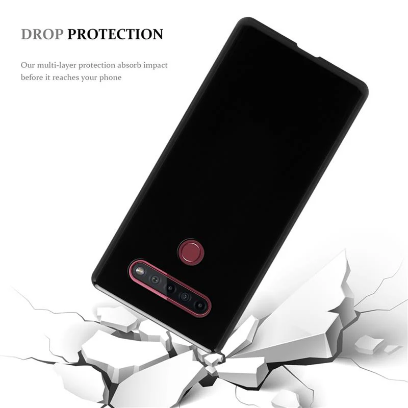 Cadorabo Hülle kompatibel mit LG K50S Schutzhülle aus flexiblem TPU Silikon