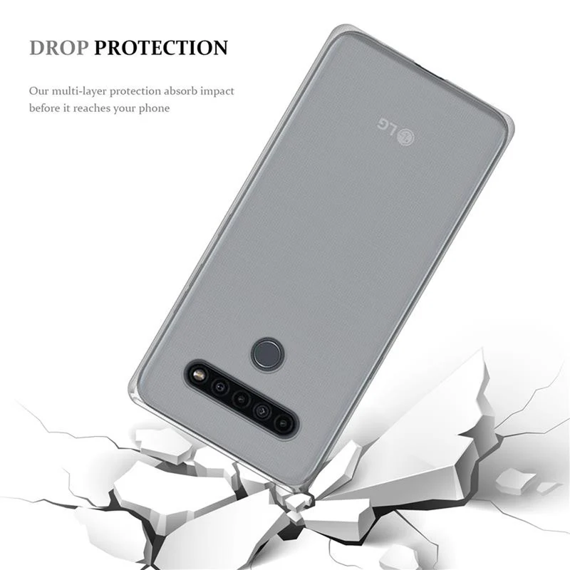 Cadorabo Hülle kompatibel mit LG K41S Schutzhülle aus flexiblem TPU Silikon
