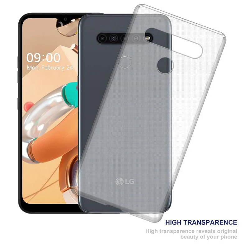 Cadorabo Hülle kompatibel mit LG K41S Schutzhülle aus flexiblem TPU Silikon