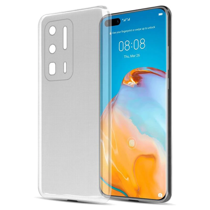 Cadorabo Hülle kompatibel mit Huawei P40 PRO / P40 PRO+ Schutzhülle aus flexiblem TPU Silikon