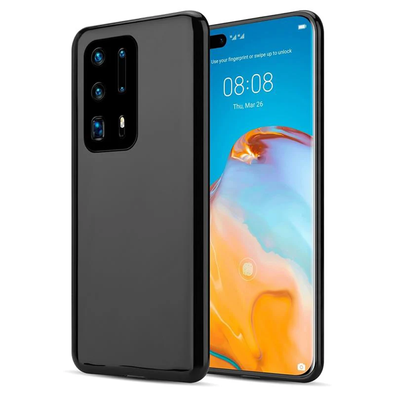 Cadorabo Hülle kompatibel mit Huawei P40 PRO / P40 PRO+ Schutzhülle aus flexiblem TPU Silikon