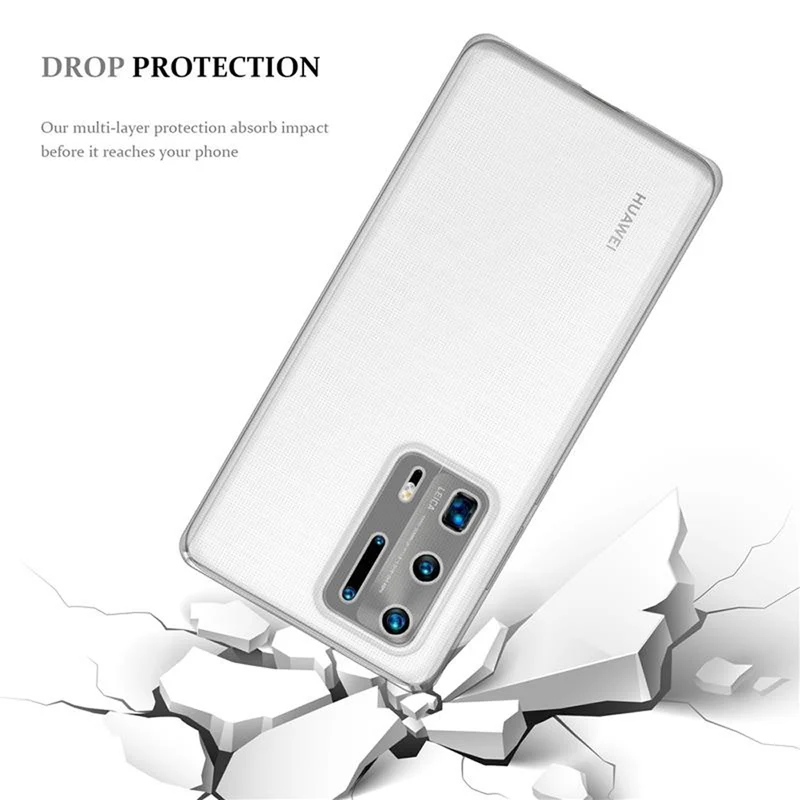 Cadorabo Hülle kompatibel mit Huawei P40 PRO / P40 PRO+ Schutzhülle aus flexiblem TPU Silikon