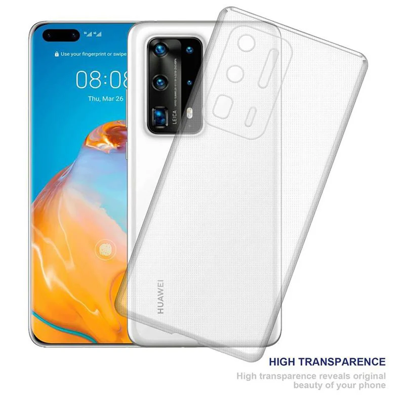 Cadorabo Hülle kompatibel mit Huawei P40 PRO / P40 PRO+ Schutzhülle aus flexiblem TPU Silikon