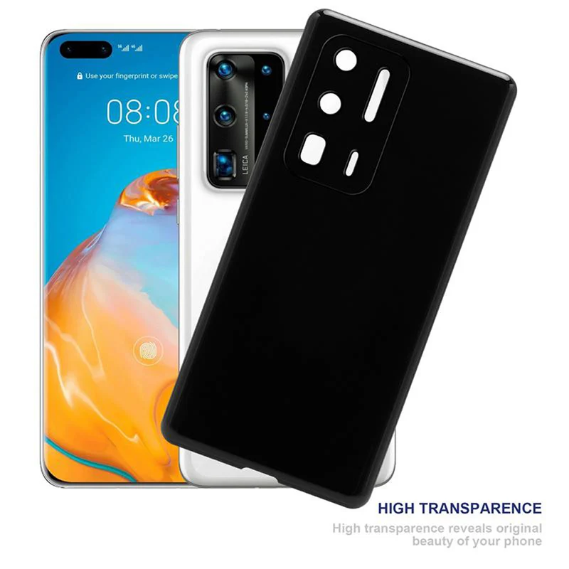 Cadorabo Hülle kompatibel mit Huawei P40 PRO / P40 PRO+ Schutzhülle aus flexiblem TPU Silikon