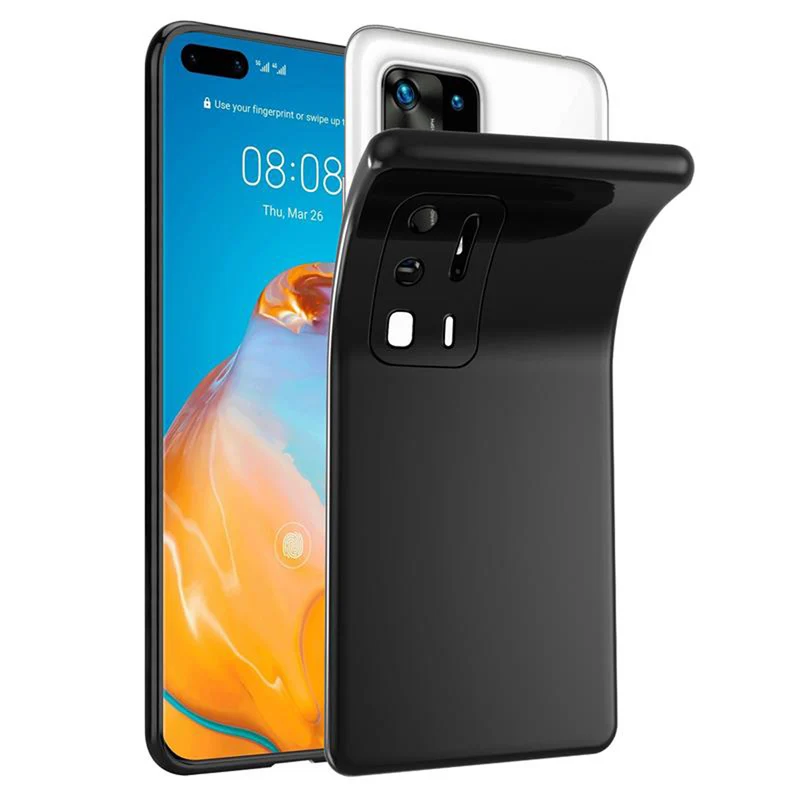 Cadorabo Hülle kompatibel mit Huawei P40 PRO / P40 PRO+ Schutzhülle aus flexiblem TPU Silikon