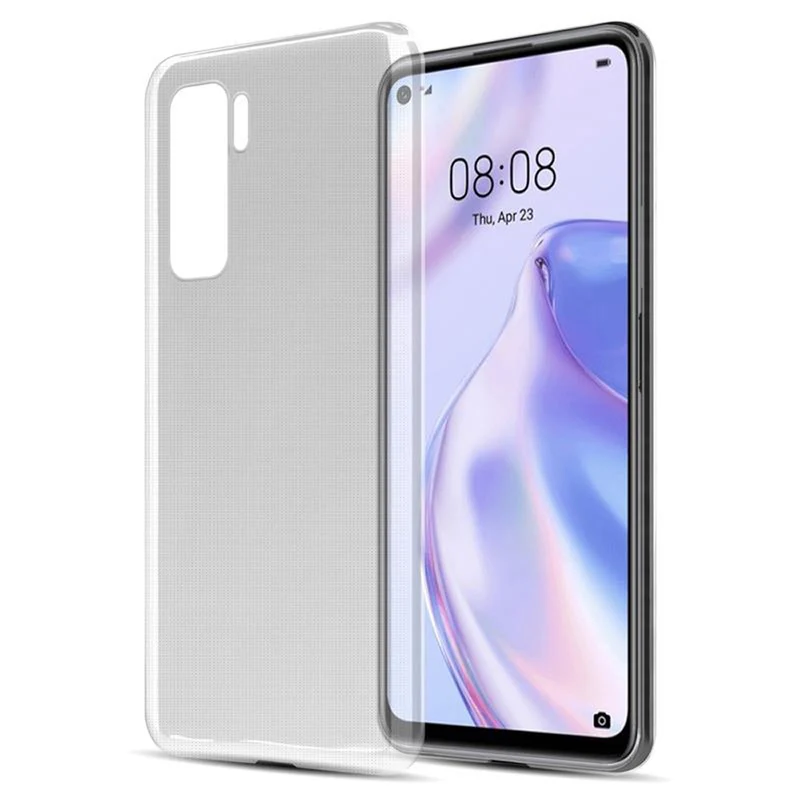 Cadorabo Hülle kompatibel mit Huawei NOVA 7 SE Schutzhülle aus flexiblem TPU Silikon