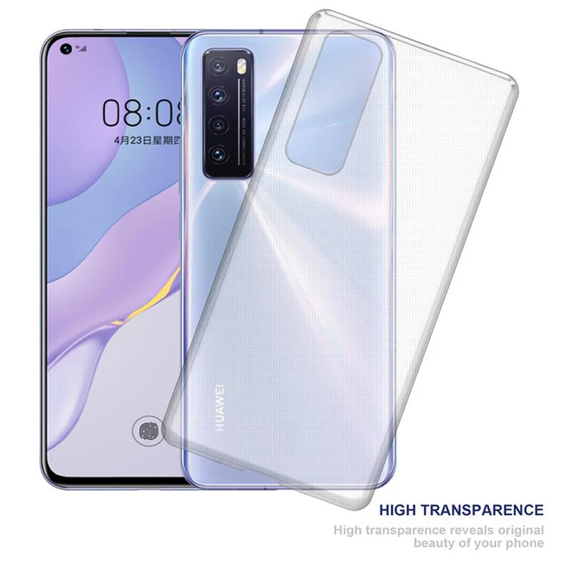 Cadorabo Hülle kompatibel mit Huawei NOVA 7 5G Schutzhülle aus flexiblem TPU Silikon