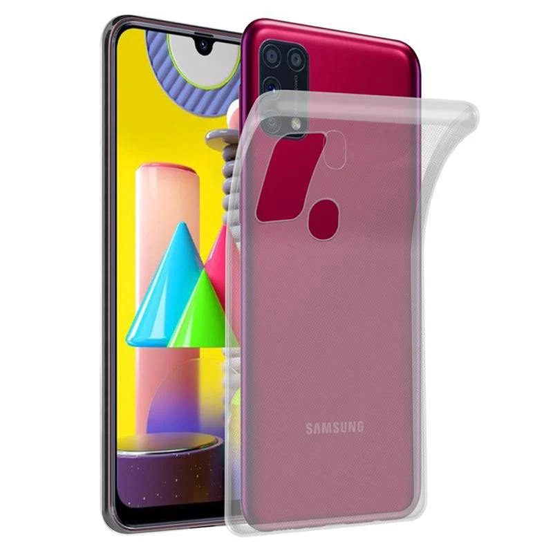 Cadorabo Hülle kompatibel mit Samsung Galaxy M31 Schutzhülle aus flexiblem TPU Silikon