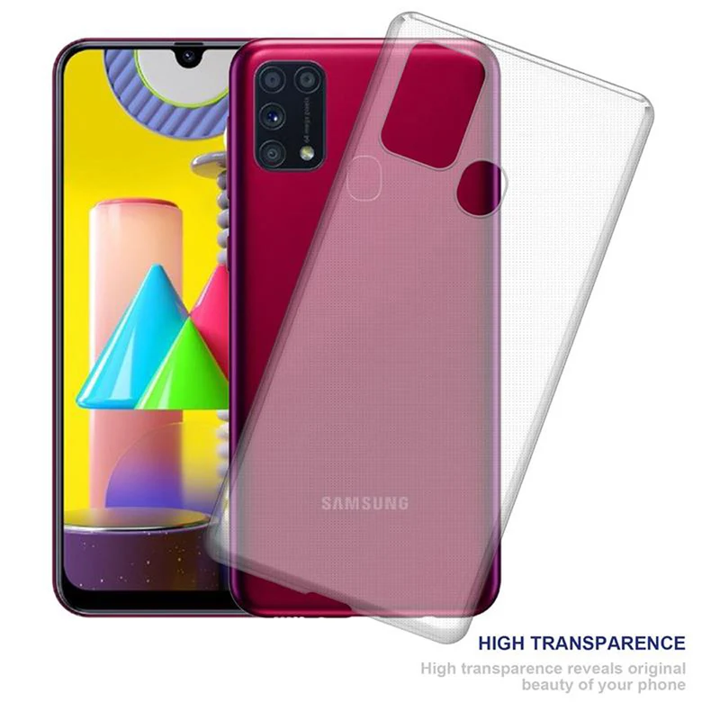 Cadorabo Hülle kompatibel mit Samsung Galaxy M31 Schutzhülle aus flexiblem TPU Silikon