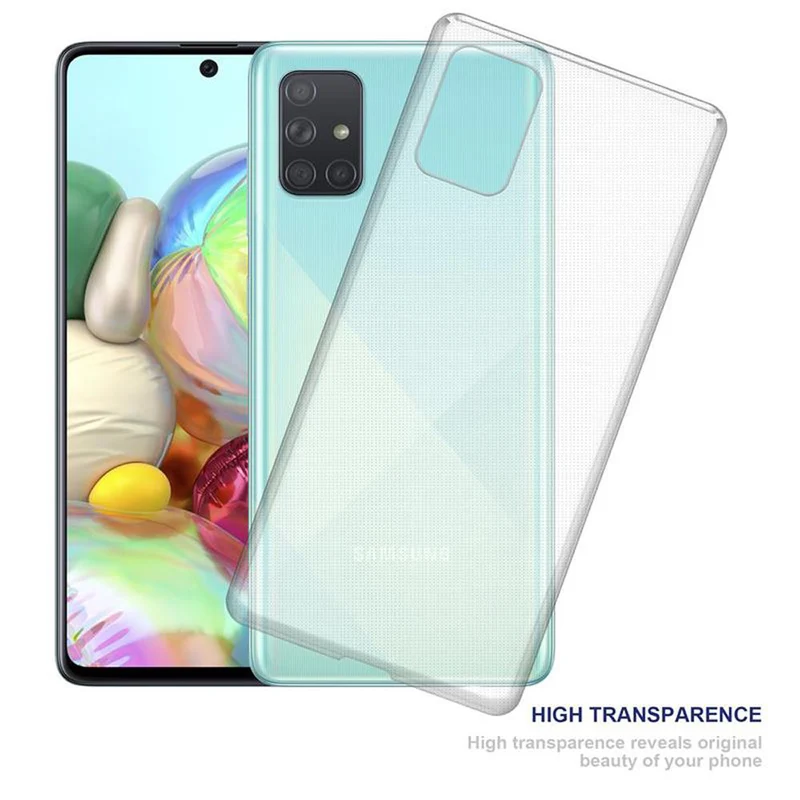 Cadorabo Hülle kompatibel mit Samsung Galaxy A71 5G Schutzhülle aus flexiblem TPU Silikon