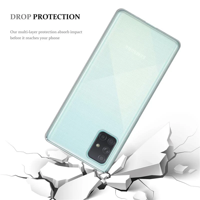 Cadorabo Hülle kompatibel mit Samsung Galaxy A71 5G Schutzhülle aus flexiblem TPU Silikon