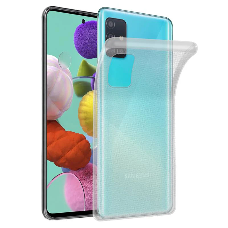 Cadorabo Hülle kompatibel mit Samsung Galaxy A51 5G Schutzhülle aus flexiblem TPU Silikon