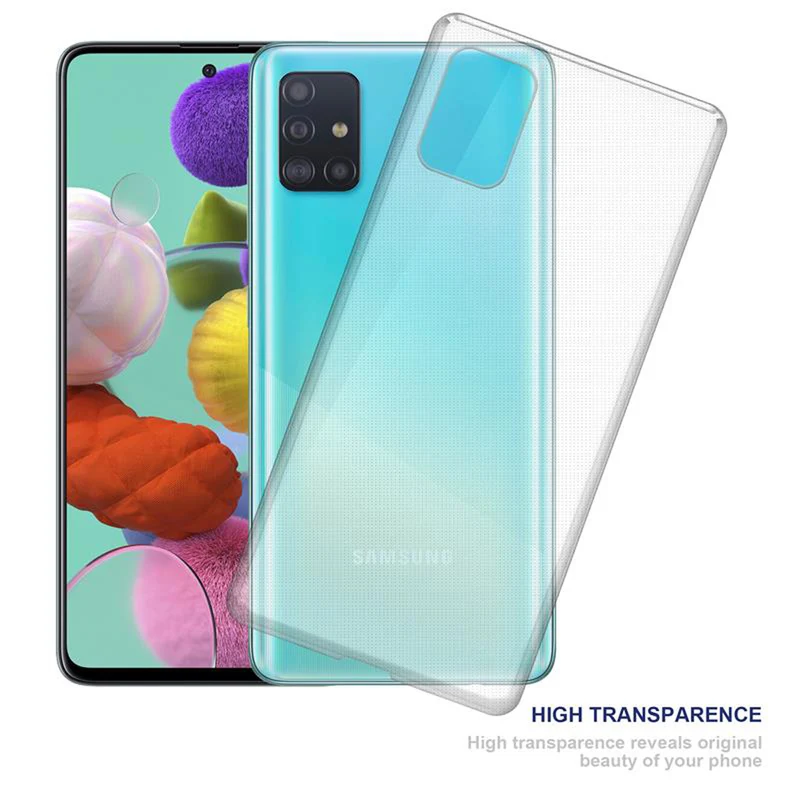 Cadorabo Hülle kompatibel mit Samsung Galaxy A51 5G Schutzhülle aus flexiblem TPU Silikon