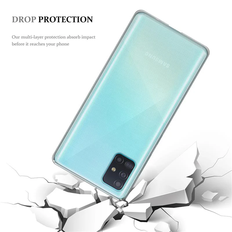 Cadorabo Hülle kompatibel mit Samsung Galaxy A51 5G Schutzhülle aus flexiblem TPU Silikon
