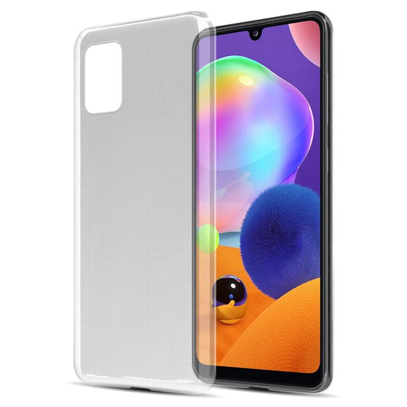 Cadorabo Hülle kompatibel mit Samsung Galaxy A31 Schutzhülle aus flexiblem TPU Silikon