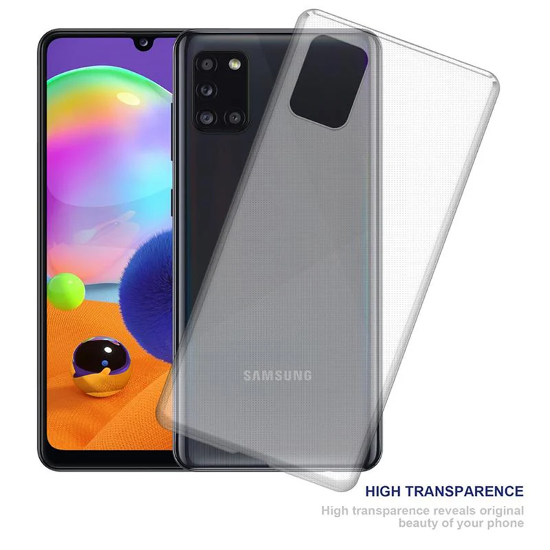 Cadorabo Hülle kompatibel mit Samsung Galaxy A31 Schutzhülle aus flexiblem TPU Silikon