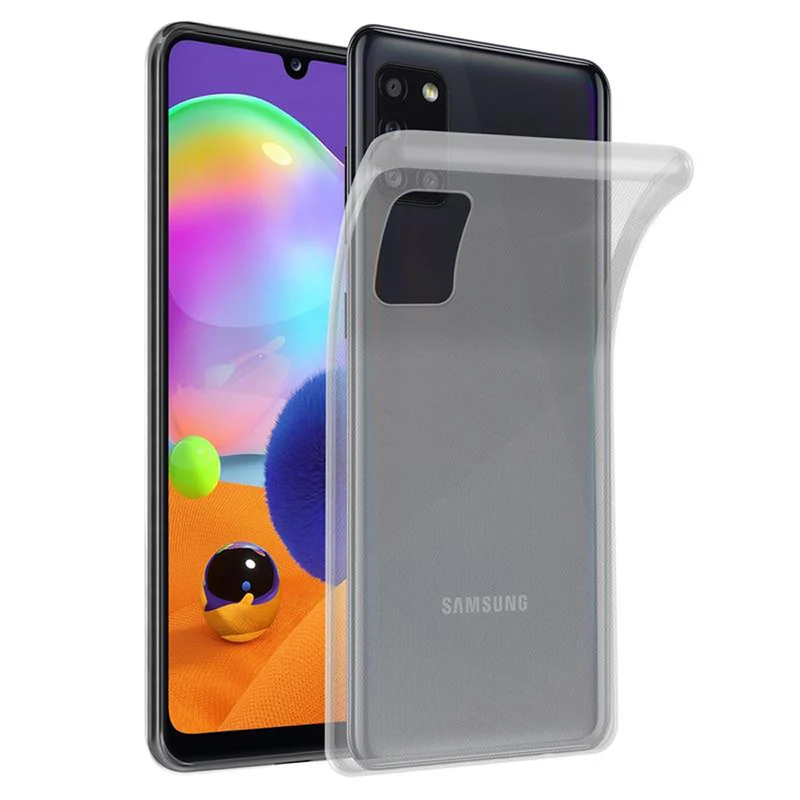 Cadorabo Hülle kompatibel mit Samsung Galaxy A31 Schutzhülle aus flexiblem TPU Silikon