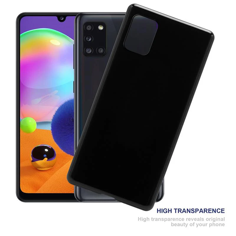 Cadorabo Hülle kompatibel mit Samsung Galaxy A31 Schutzhülle aus flexiblem TPU Silikon