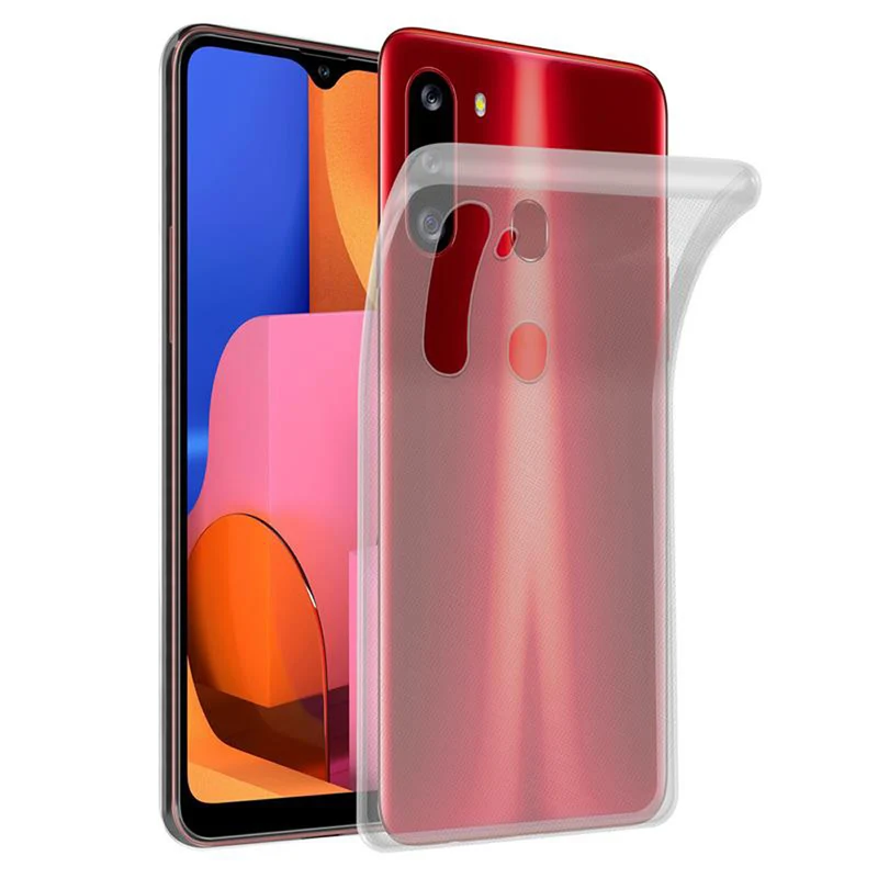 Cadorabo Hülle kompatibel mit Samsung Galaxy A21 Schutzhülle aus flexiblem TPU Silikon