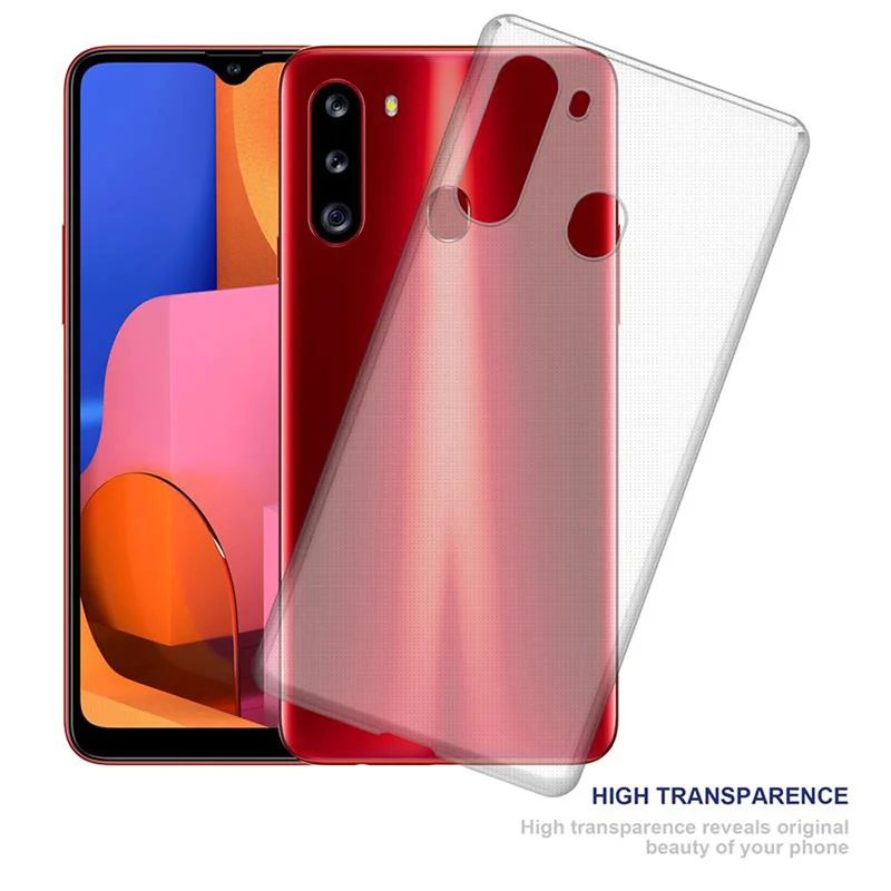 Cadorabo Hülle kompatibel mit Samsung Galaxy A21 Schutzhülle aus flexiblem TPU Silikon