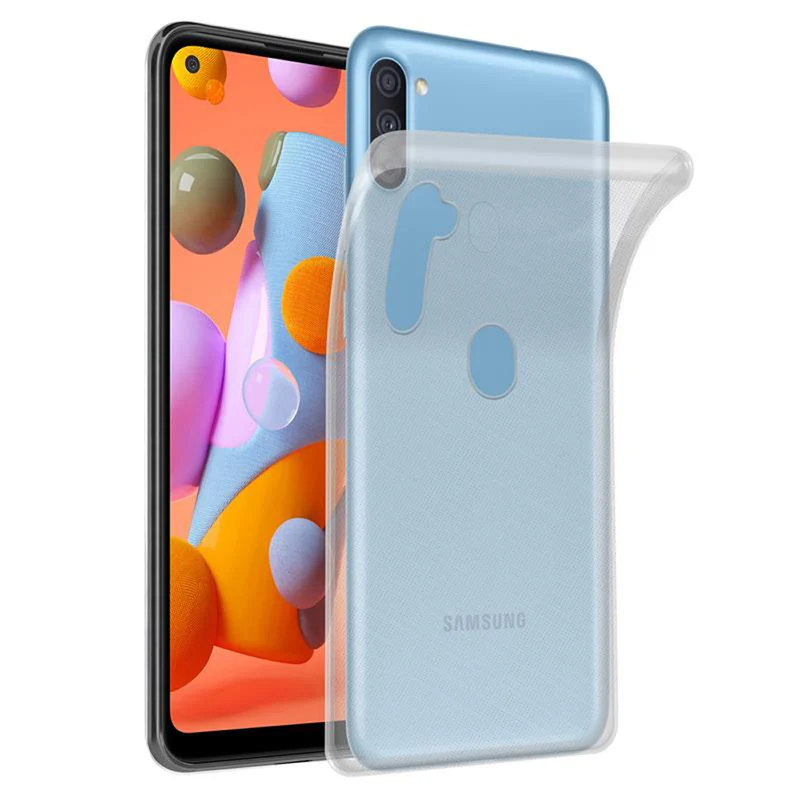 Cadorabo Hülle kompatibel mit Samsung Galaxy A11 / M11 Schutzhülle aus flexiblem TPU Silikon