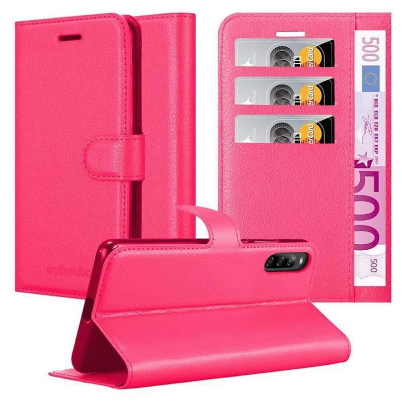 Cadorabo Hülle kompatibel mit Sony Xperia L4 Schutzhülle mit Magnetverschluss, Standfunktion und Kartenfach