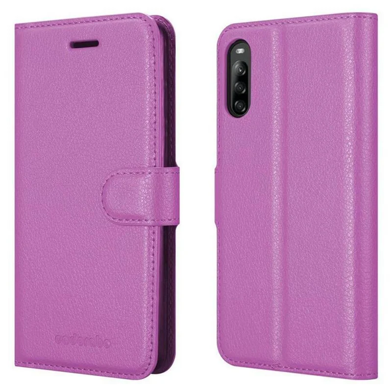Cadorabo Hülle kompatibel mit Sony Xperia L4 Schutzhülle mit Magnetverschluss, Standfunktion und Kartenfach