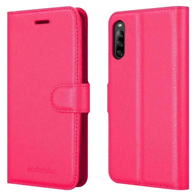 Cadorabo Hülle kompatibel mit Sony Xperia L4 Schutzhülle mit Magnetverschluss, Standfunktion und Kartenfach