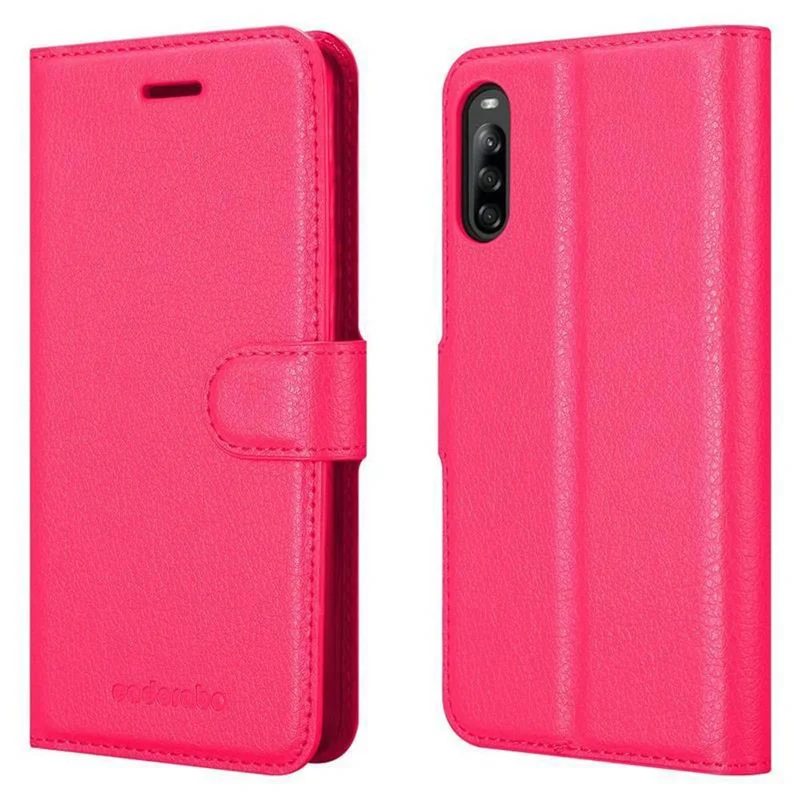 Cadorabo Hülle kompatibel mit Sony Xperia L4 Schutzhülle mit Magnetverschluss, Standfunktion und Kartenfach
